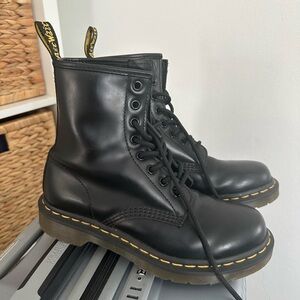 Dr. Martens Black Leather Boots 1460